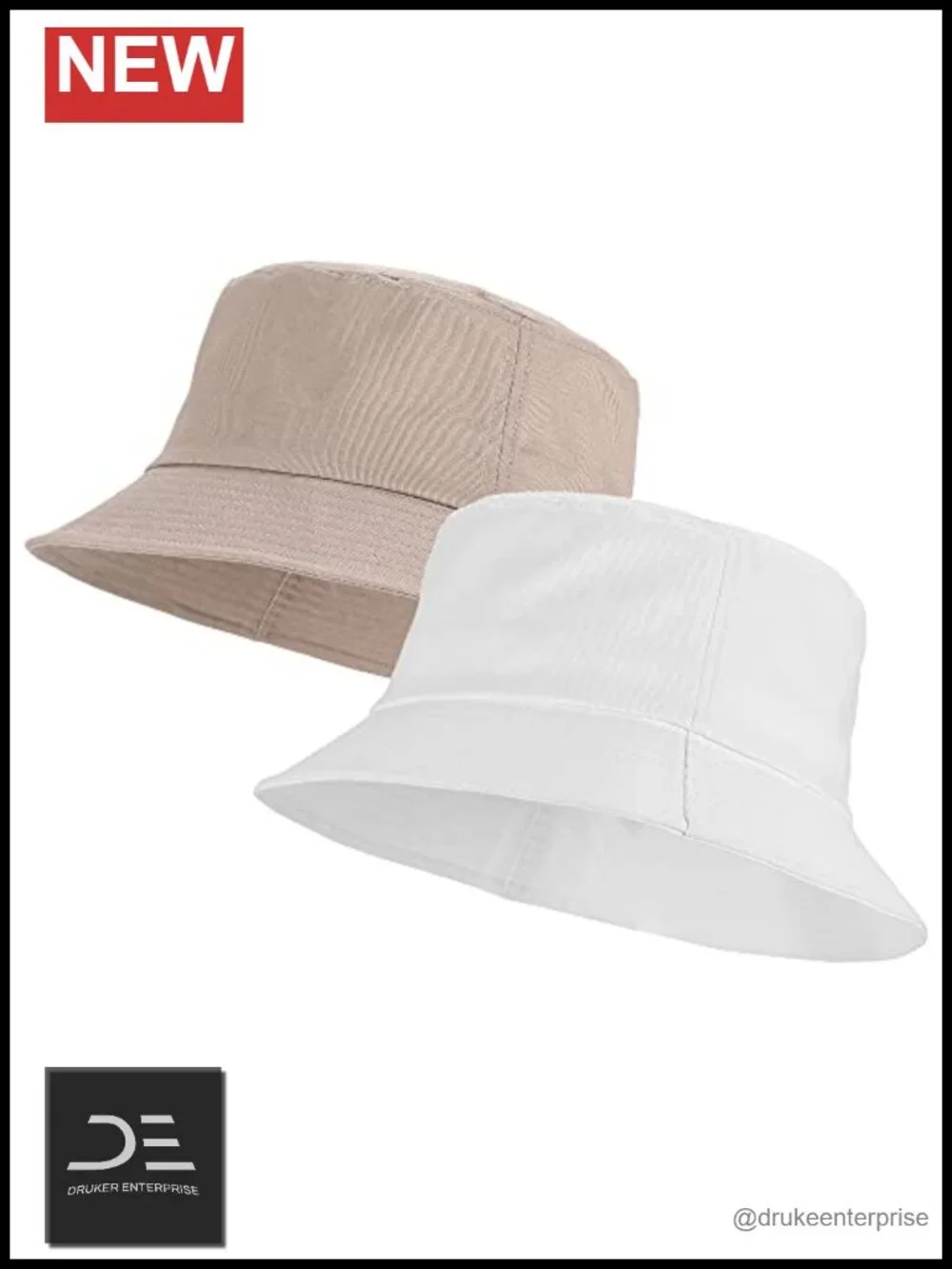 2 Pack Cotton Bucket Hat Packable Sun Hat